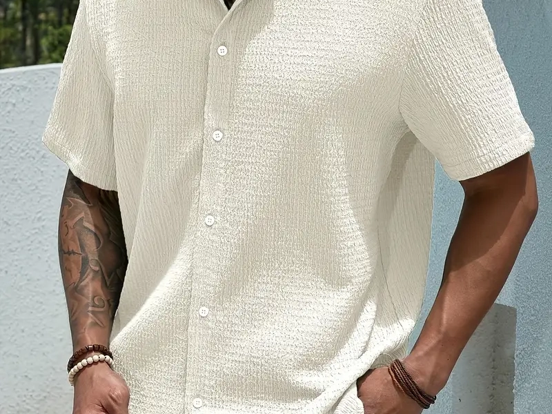 Men's Short Sleeve Button Down Shirt