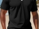 Black Short sleeve polo shirt set